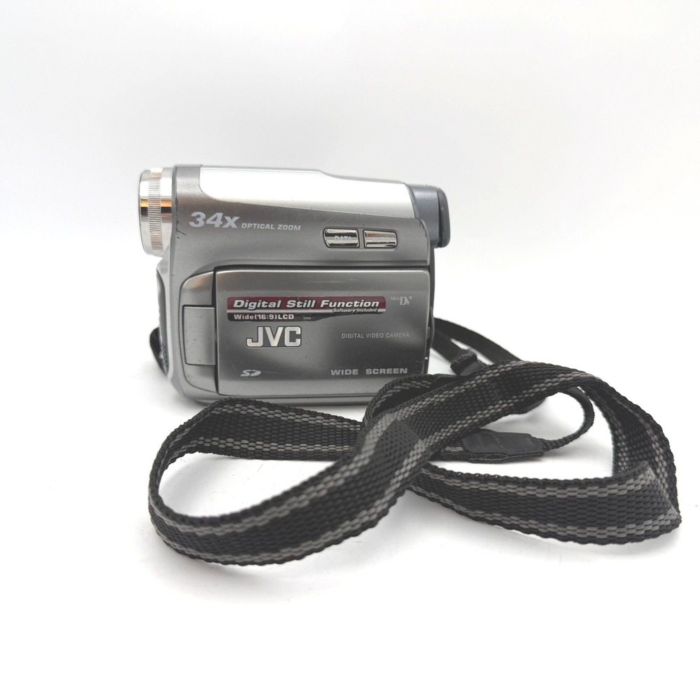 JVC MiniDV Digital Video Camcorder Silver 34x Optical Zoom GR-D750U *Untested *